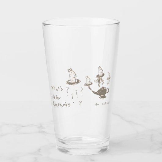 Was unter Meerkats Glas (Vorderseite)