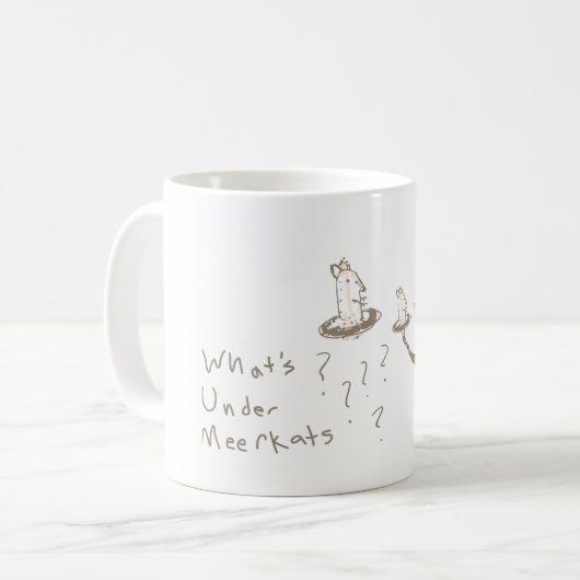 Was unter Meerkats Kaffeetasse (Vorderseite Links)