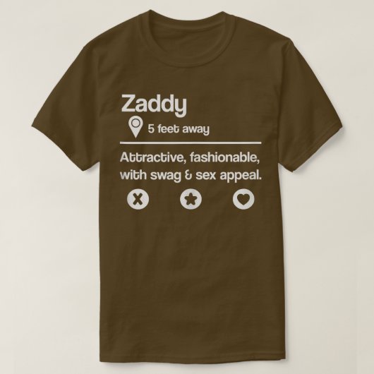 Was Verabrede Zaddy Gemein Definition Funny Profi? T-Shirt (Design vorne)