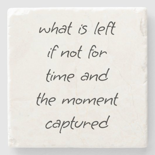 Was Verlassen Untersetzer aus Marmorstein ist (Vorderseite)