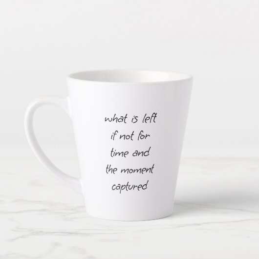 Was Verlassen wird Latte Tasse (Links)