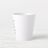 Was Verlassen wird Latte Tasse (Vorderseite)
