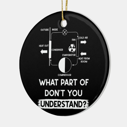 Was versteht man unter HVAC Tech-Techniker? Keramik Ornament (Links)