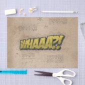 WAS? Vintages Comic Buch Steampunk Pop Kunst Seidenpapier (Handwerk)