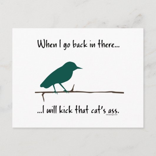Was Vögel von der Postkarte träumen (Vorderseite)