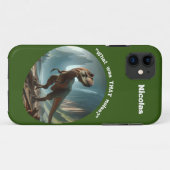 "Was war DAS Geräusch?" Maßgeschneidertes Dino Case-Mate iPhone Hülle (Rückseite (Horizontal))