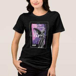 Was wäre, wenn du fliegst Motivations-Typografie-T Tri-Blend Shirt