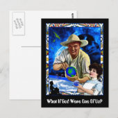 Was wäre, wenn Gott einer von uns wäre? Postkarte (Vorne/Hinten)