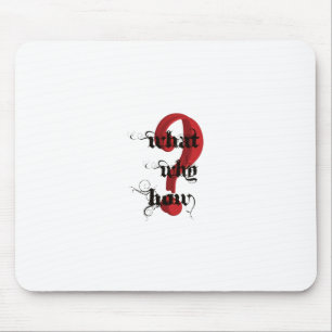 was warum wie Fragezeichen vintage Mousepad