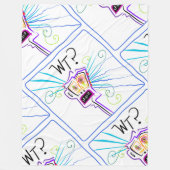 Was? WAS? EMOJI Meemogie Fleecedecke (Vorderseite)