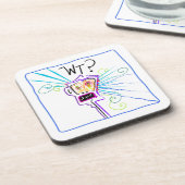 Was? WAS? EMOJI Meemogie Getränkeuntersetzer (Linke Seite)