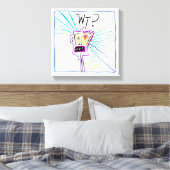 Was? WAS? EMOJI Meemogie Leinwanddruck (Insitu (Schlafzimmer))