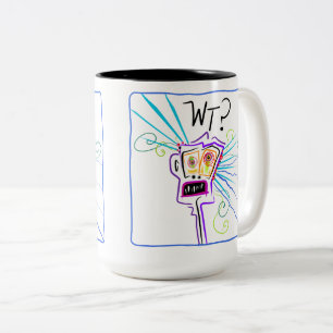 Was? WAS? EMOJI Meemogie Zweifarbige Tasse