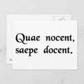 Was weh tut, lehrt oft. postkarte (Vorne/Hinten)