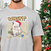 Was? Weihnachtskatze Alberner T - Shirt