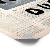 Was, wenn alles funktioniert - Retro-Zeitungsstil Poster (Ecke)