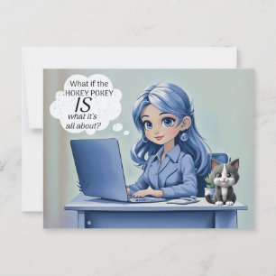 Was, wenn der Hokey-Schlüssel ist, worum es geht? Postkarte