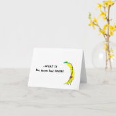 WAS, WENN der Mond HAIR hätte? Mitteilungskarte (Gelbe Blume)