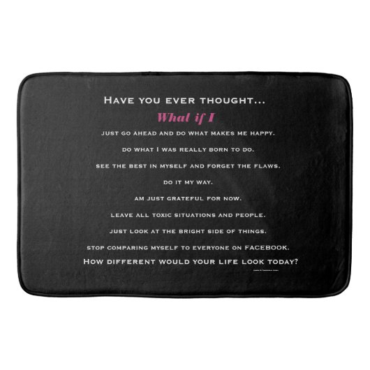 Was wenn I… Badematte (Vorderseite)