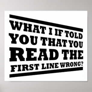 Was, wenn ich dir ein lustiges Poster erzählt hätt