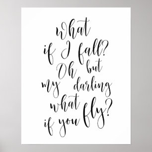 Was, wenn ich falle? Oh aber mein Liebling was, Poster
