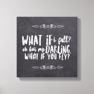 Was, wenn ich fliege 12" x 12", 1,5", Einzeln Leinwanddruck
