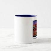 Was, wenn niemand sich am Armageddon zeigte? Zweifarbige Tasse (Mittel)