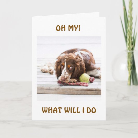 WAS WERDE ICH "OHNE DICH" TUN? KARTE (Vorderseite)