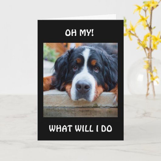 WAS WERDE ICH "OHNE DICH" TUN? KARTE (Gelbe Blume)