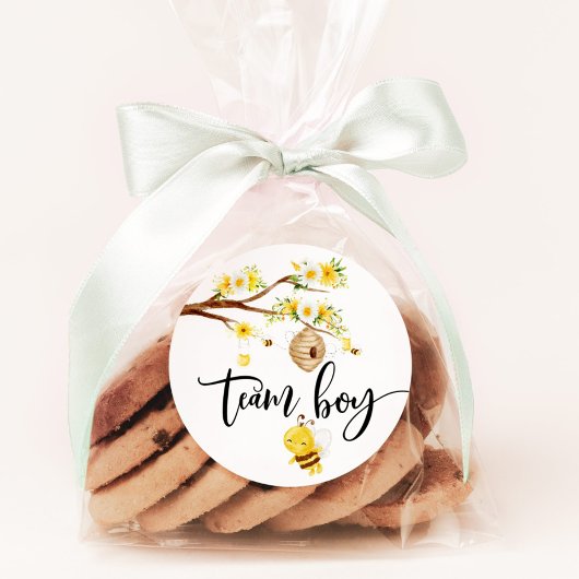 Was werden Babybohnenaufkleber für Bienen? Runder Aufkleber