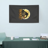Was Werwolf-Kürbis-Grabstein Vollmond Banner (Messeveranstaltung)