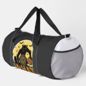 Was Werwolf-Kürbis-Grabstein Vollmond Duffle Bag (Rechte Ecke)