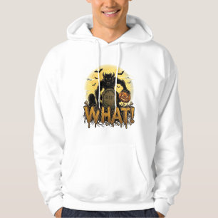 Was Werwolf-Kürbis-Grabstein Vollmond Hoodie