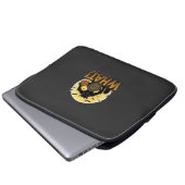 Was Werwolf-Kürbis-Grabstein Vollmond Laptopschutzhülle (Vorne Knopf)