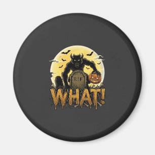 Was Werwolf-Kürbis-Grabstein Vollmond Magnet