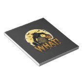 Was Werwolf-Kürbis-Grabstein Vollmond Notizblock (angewinkelt)