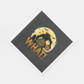 Was Werwolf-Kürbis-Grabstein Vollmond Serviette (Ecke)