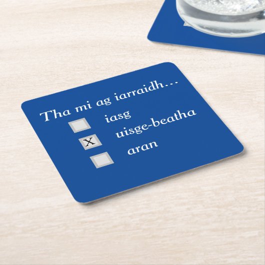 Was will du? Whisky! Untersetzer (angewinkelt)