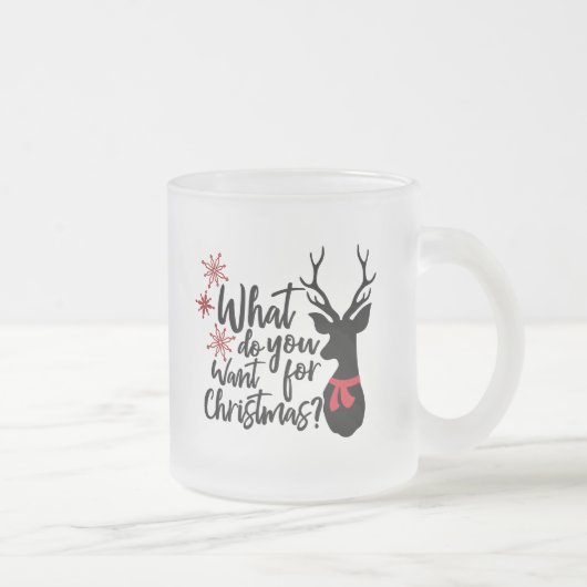Was Will du zu Weihnachten? Mattglastasse (Rechts)
