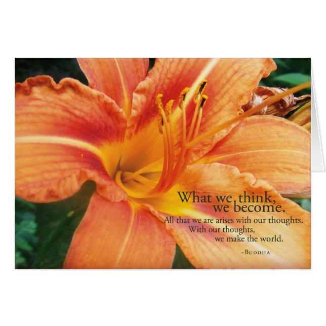 Was wir denken, werden wir ~Buddha (Vorderseite (Horizontal))