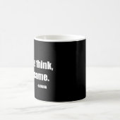 Was wir denken zu werden. Buddha Kaffeetasse (Mittel)