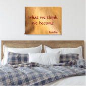 Was wir denken zu werden leinwanddruck (Insitu (Schlafzimmer))