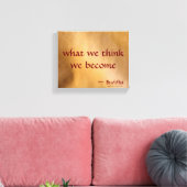Was wir denken zu werden leinwanddruck (Insitu (Wohnzimmer))