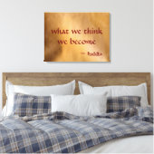 Was wir denken zu werden leinwanddruck (Insitu (Schlafzimmer))
