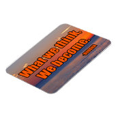Was wir denken zu werden magnet (Linke Seite)