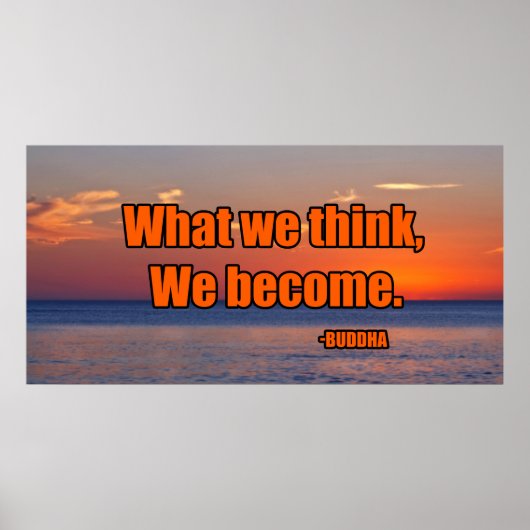 Was wir denken zu werden poster (Vorne)