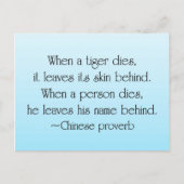 Was wir hinter uns Verließ Postkarte (Vorderseite)