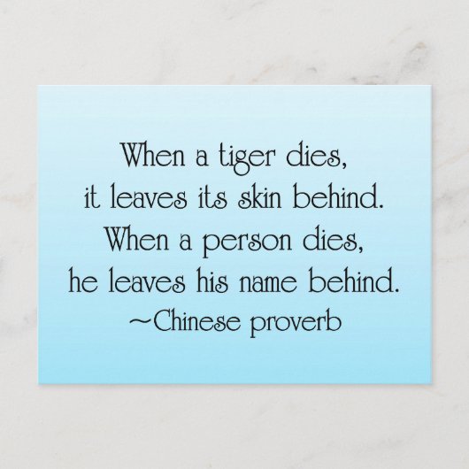 Was wir hinter uns Verließ Postkarte (Vorderseite)