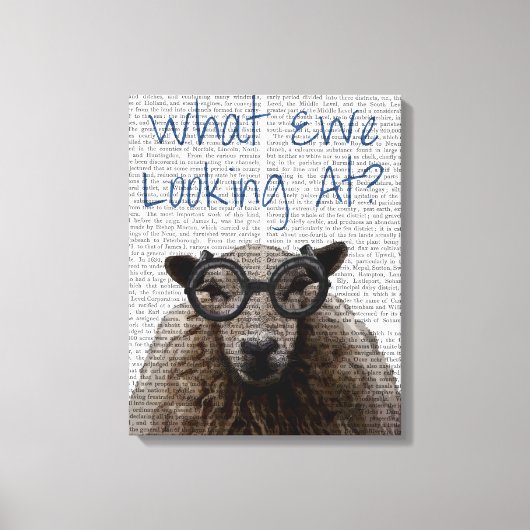 Was wir sehen leinwanddruck (Vorderseite)