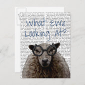 Was wir sehen postkarte (Vorne/Hinten)